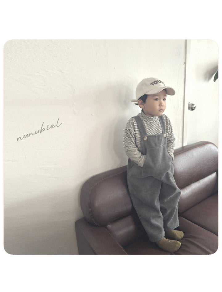 【nunubiel】 Corduroy overall pants