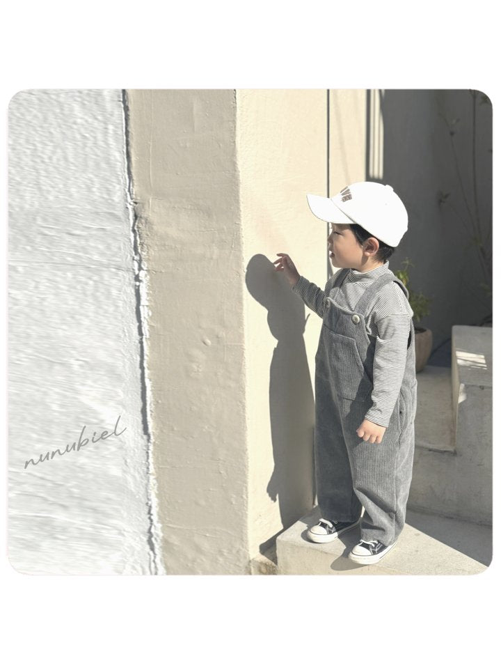 【nunubiel】 Corduroy overall pants