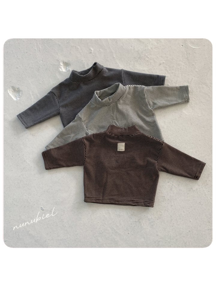 【nunubiel】 Bebe Stripe Turtleneck