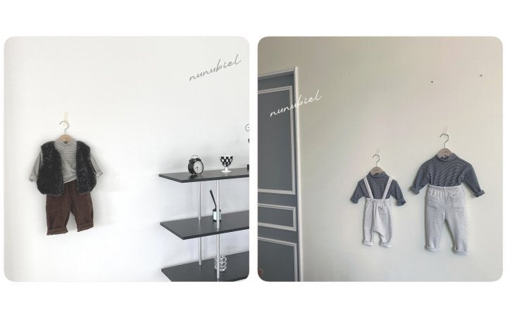 【nunubiel】 Stripe turtleneck