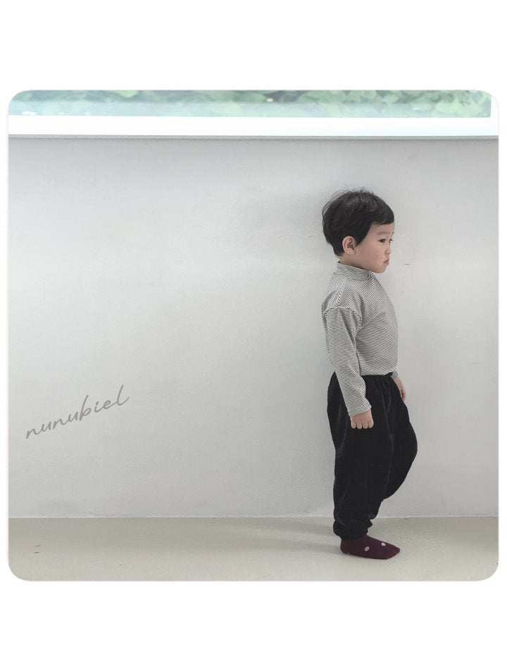 【nunubiel】 Stripe turtleneck
