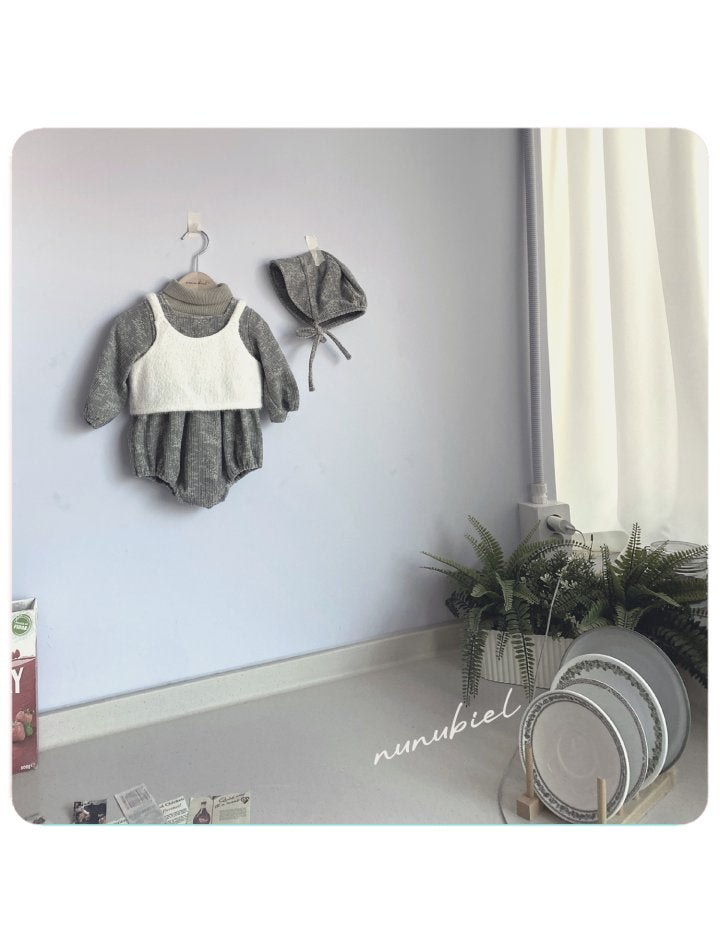 【nunubiel】 Caluna Romper & Bonnet