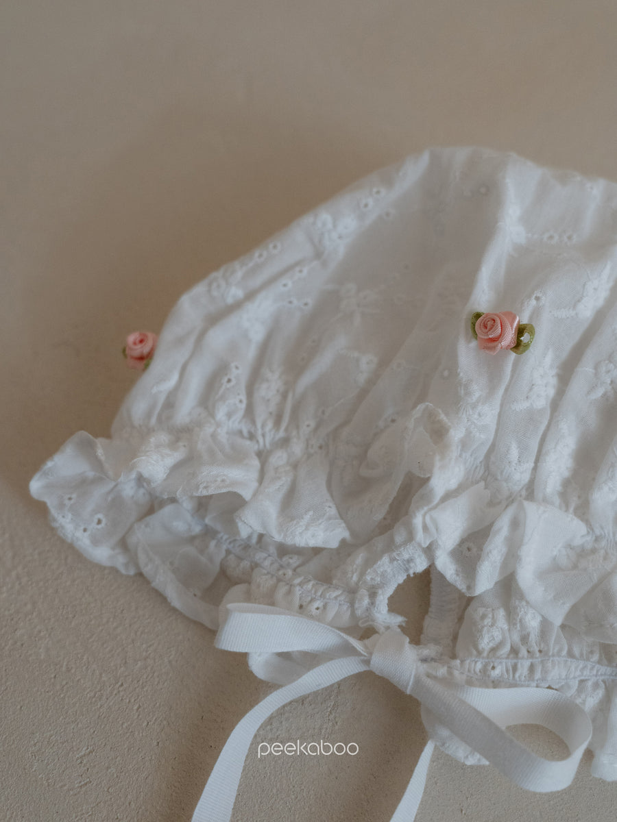 NEW【peekaboo】 Rose bonnet（ボンネット）