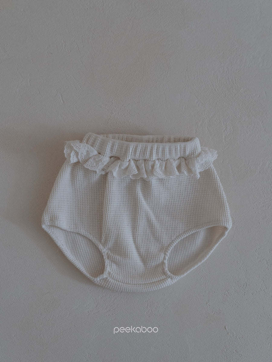 NEW【peekaboo】DEL BABY set (Bib + bloomer)