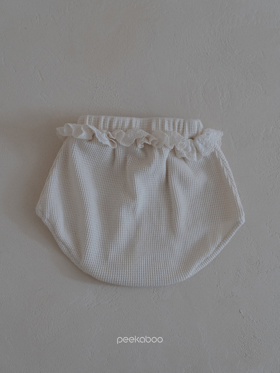 NEW【peekaboo】DEL BABY set (Bib + bloomer)