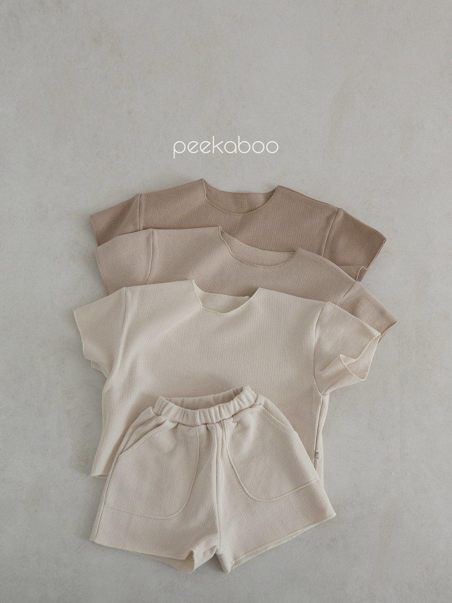 NEW【peekaboo】 Milk ベビーセット (top&bottom set)