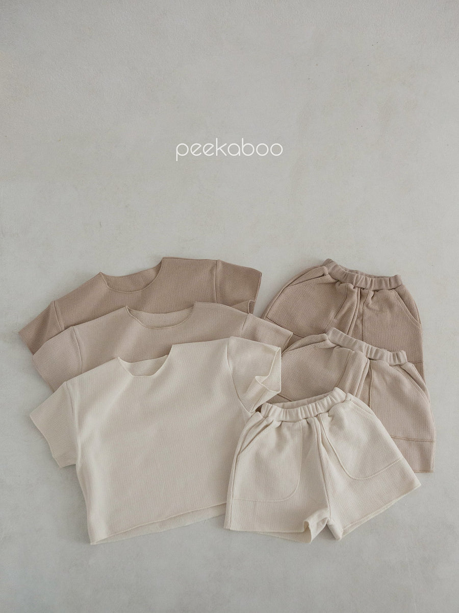 NEW【peekaboo】 Milk ベビーセット (top&bottom set)