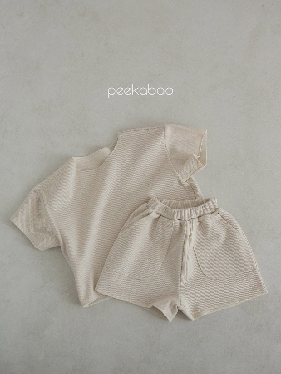 NEW【peekaboo】 Milk ベビーセット (top&bottom set)