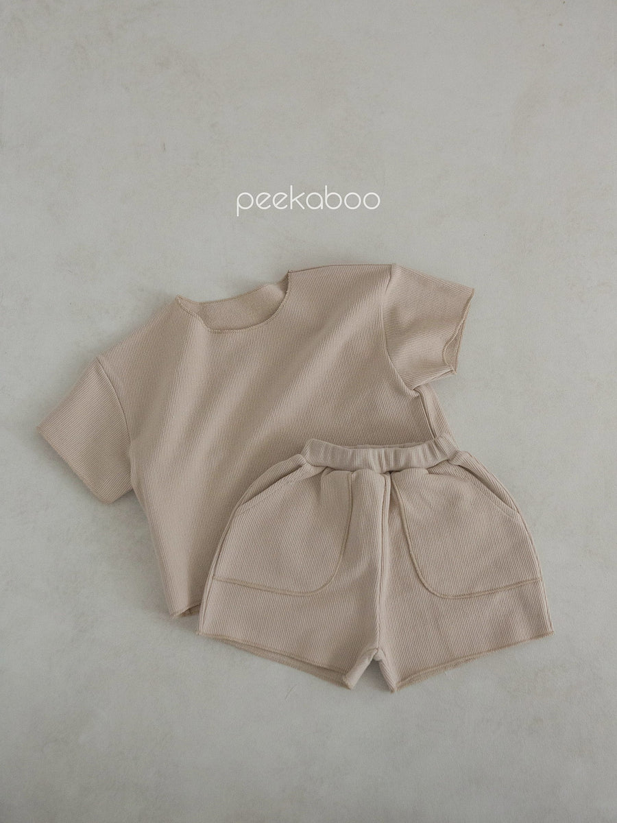 NEW【peekaboo】 Milk ベビーセット (top&bottom set)