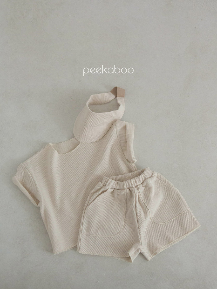 NEW【peekaboo】 Milk ベビーセット (top&bottom set)