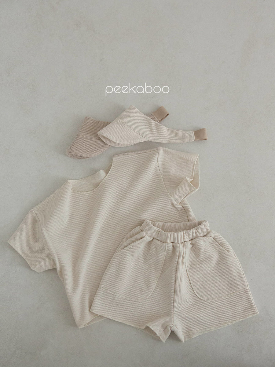 NEW【peekaboo】 Milk ベビーセット (top&bottom set)