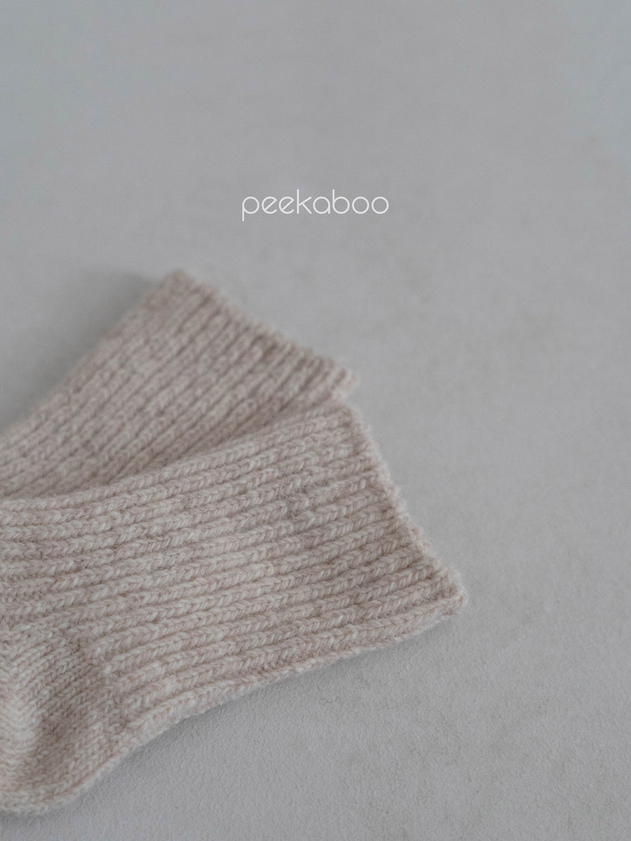 【peekaboo】Ribbed ウール ソックス