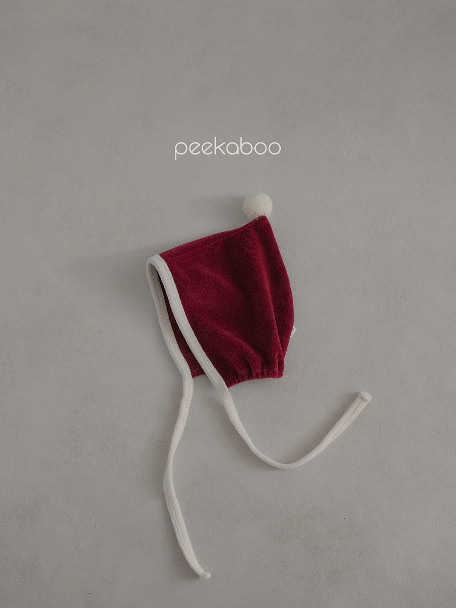 NEW【peekaboo】 Santa ボンネット