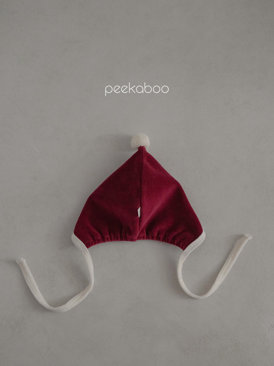 NEW【peekaboo】 Santa ボンネット