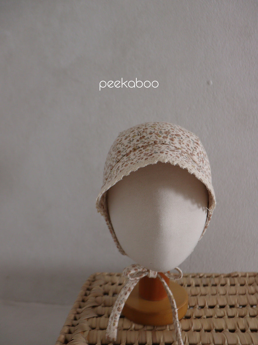 【peekaboo】フローラルボンネット　