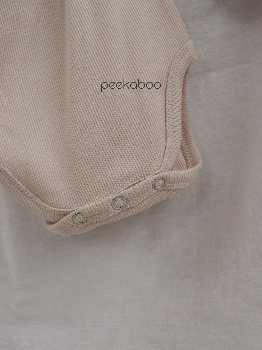 NEW【peekaboo】 Ribbed BABY suit set