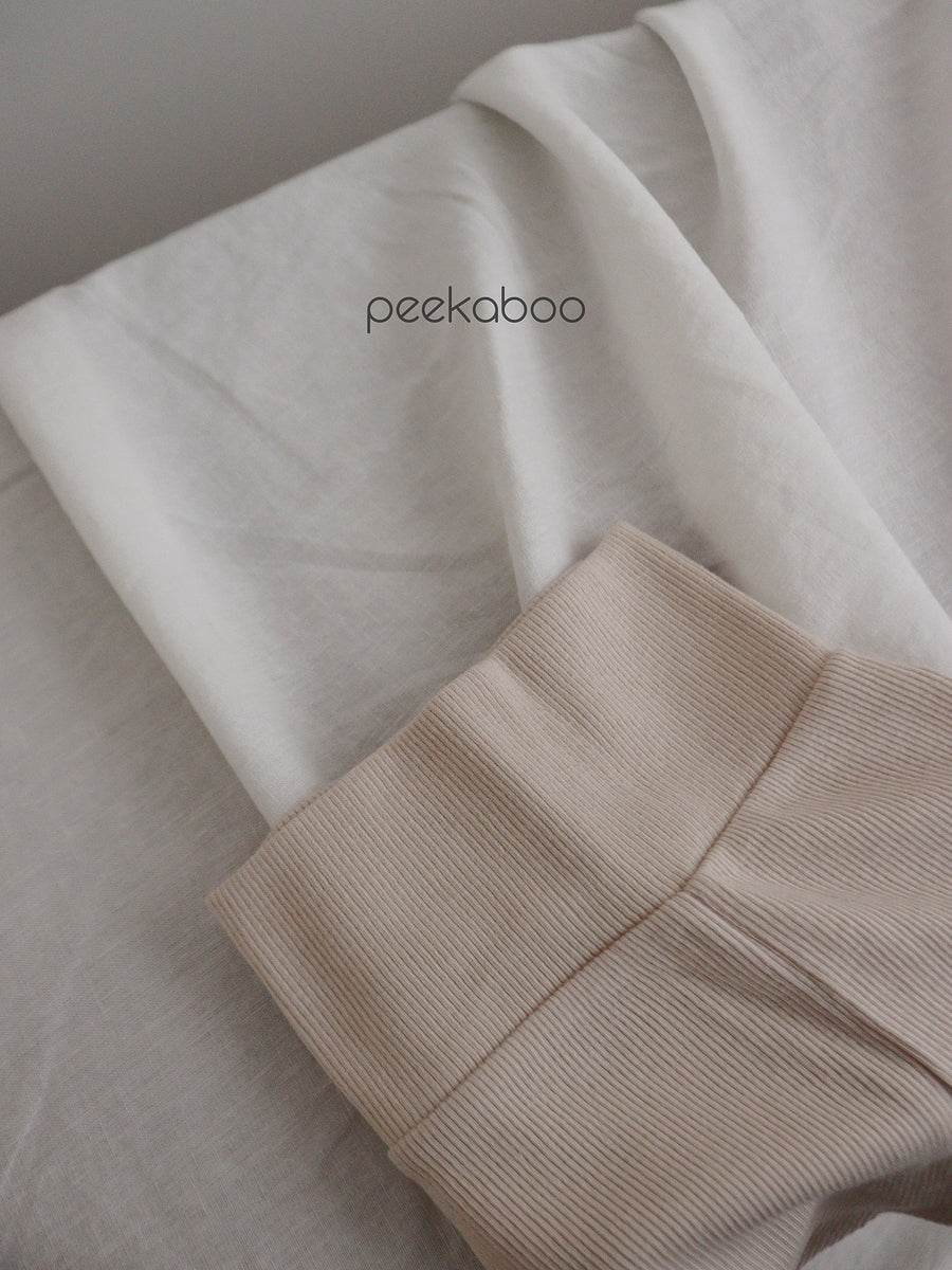 NEW【peekaboo】 Ribbed BABY suit set