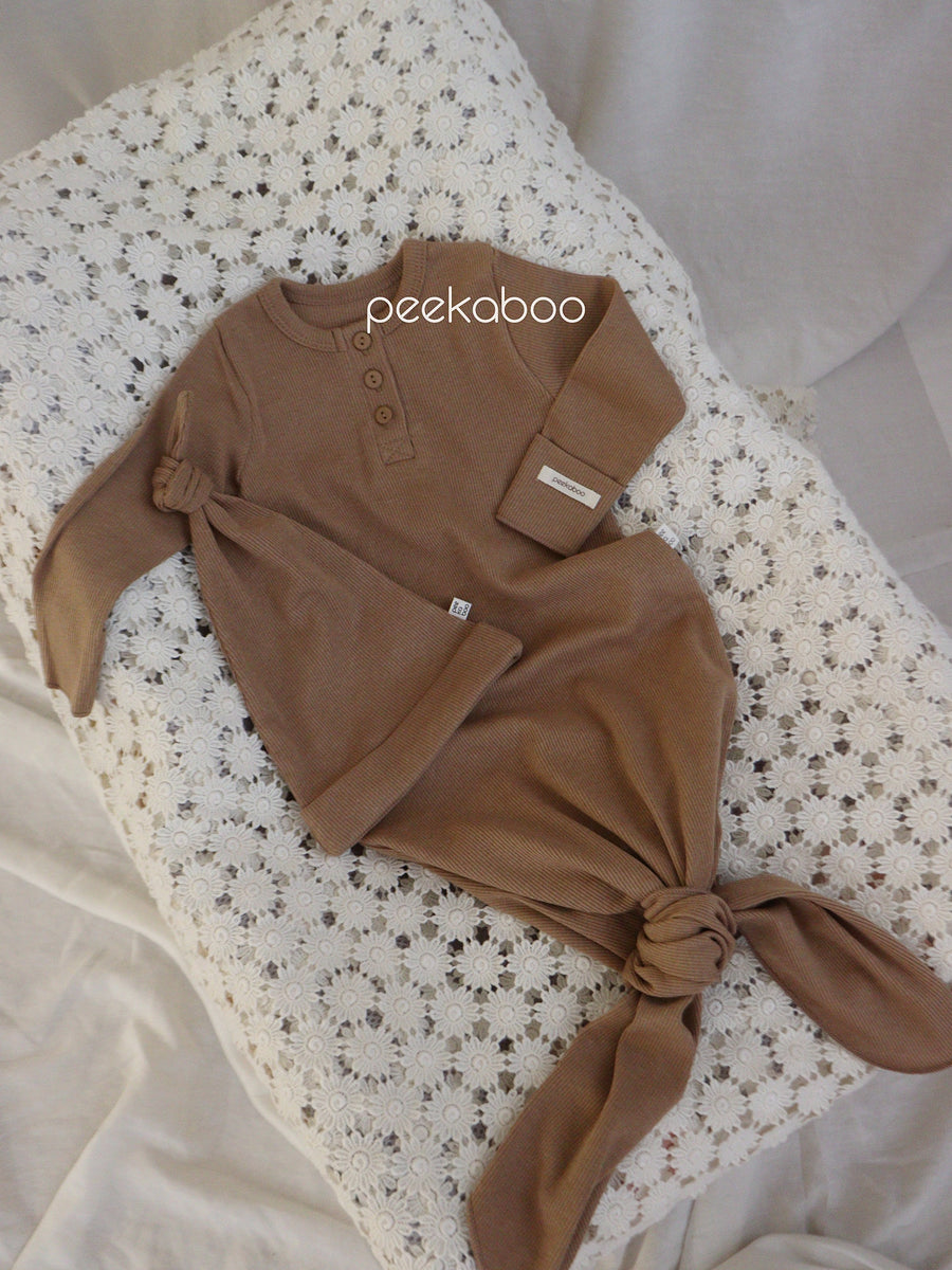 NEW【peekaboo】 Ribbed newborn set