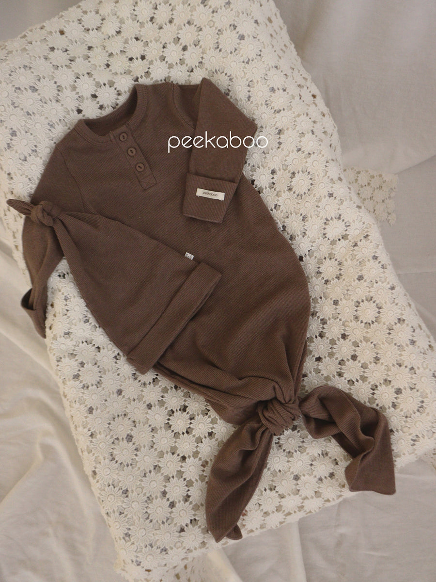 NEW【peekaboo】 Ribbed newborn set