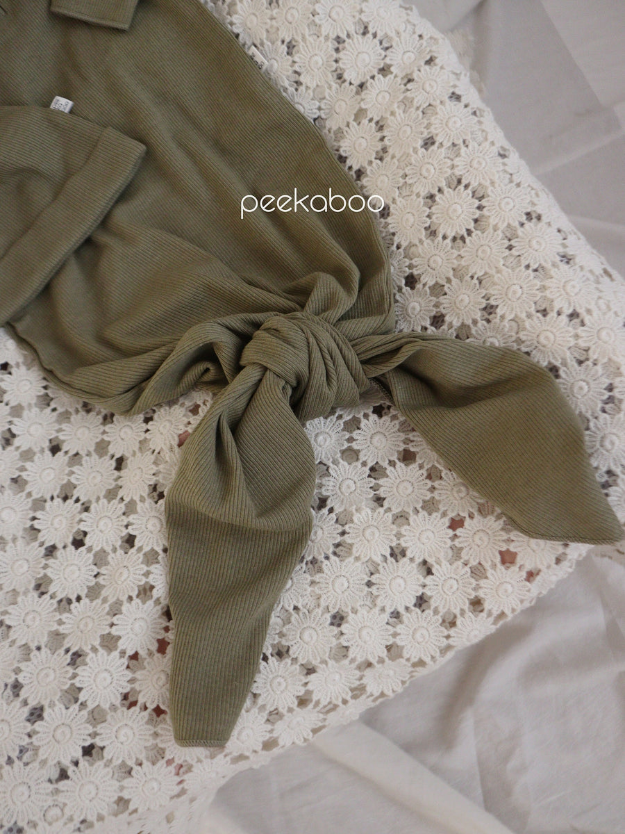 NEW【peekaboo】 Ribbed newborn set