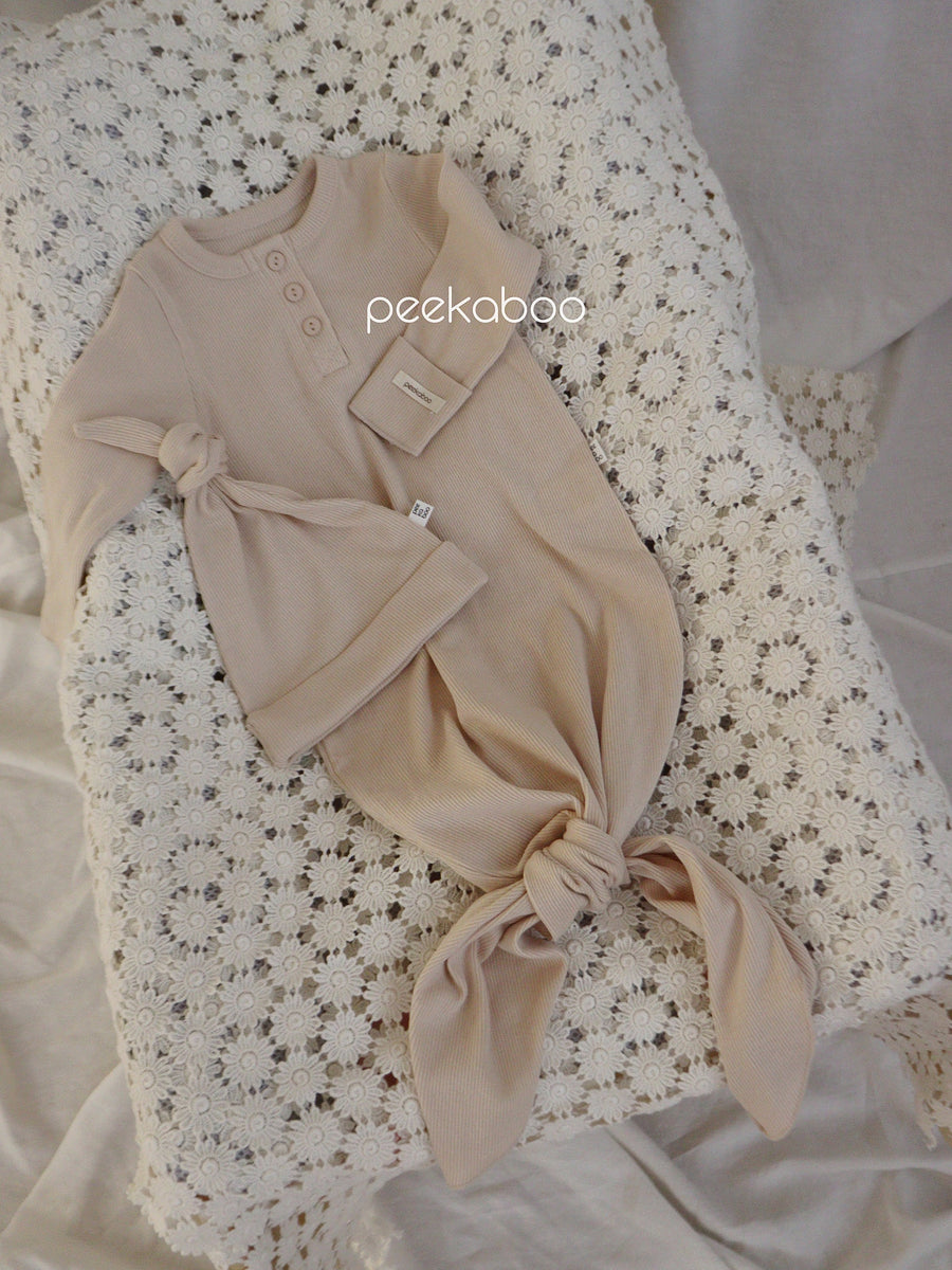 NEW【peekaboo】 Ribbed newborn set