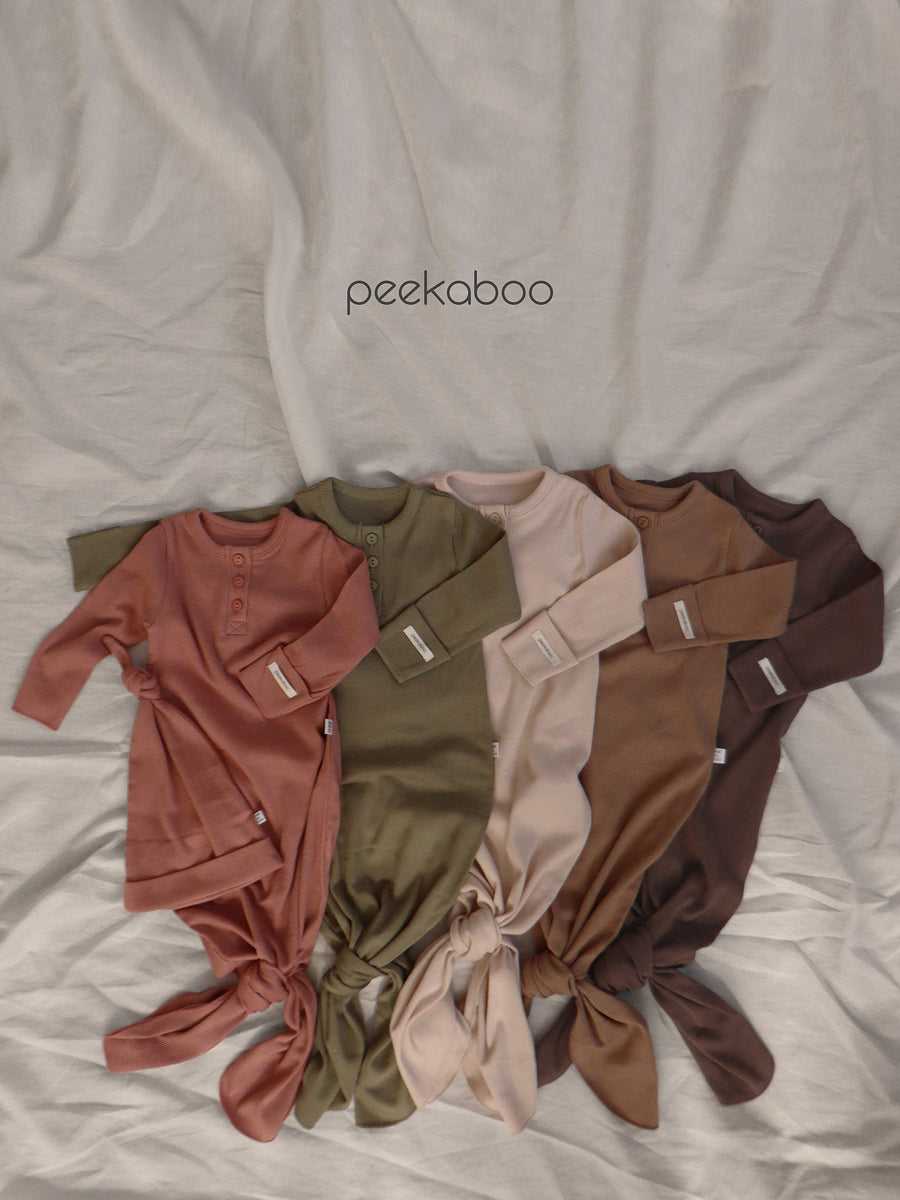 NEW【peekaboo】 Ribbed newborn set