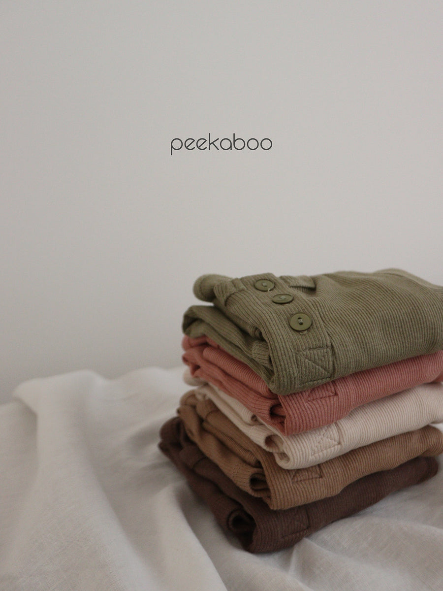 NEW【peekaboo】 Ribbed set