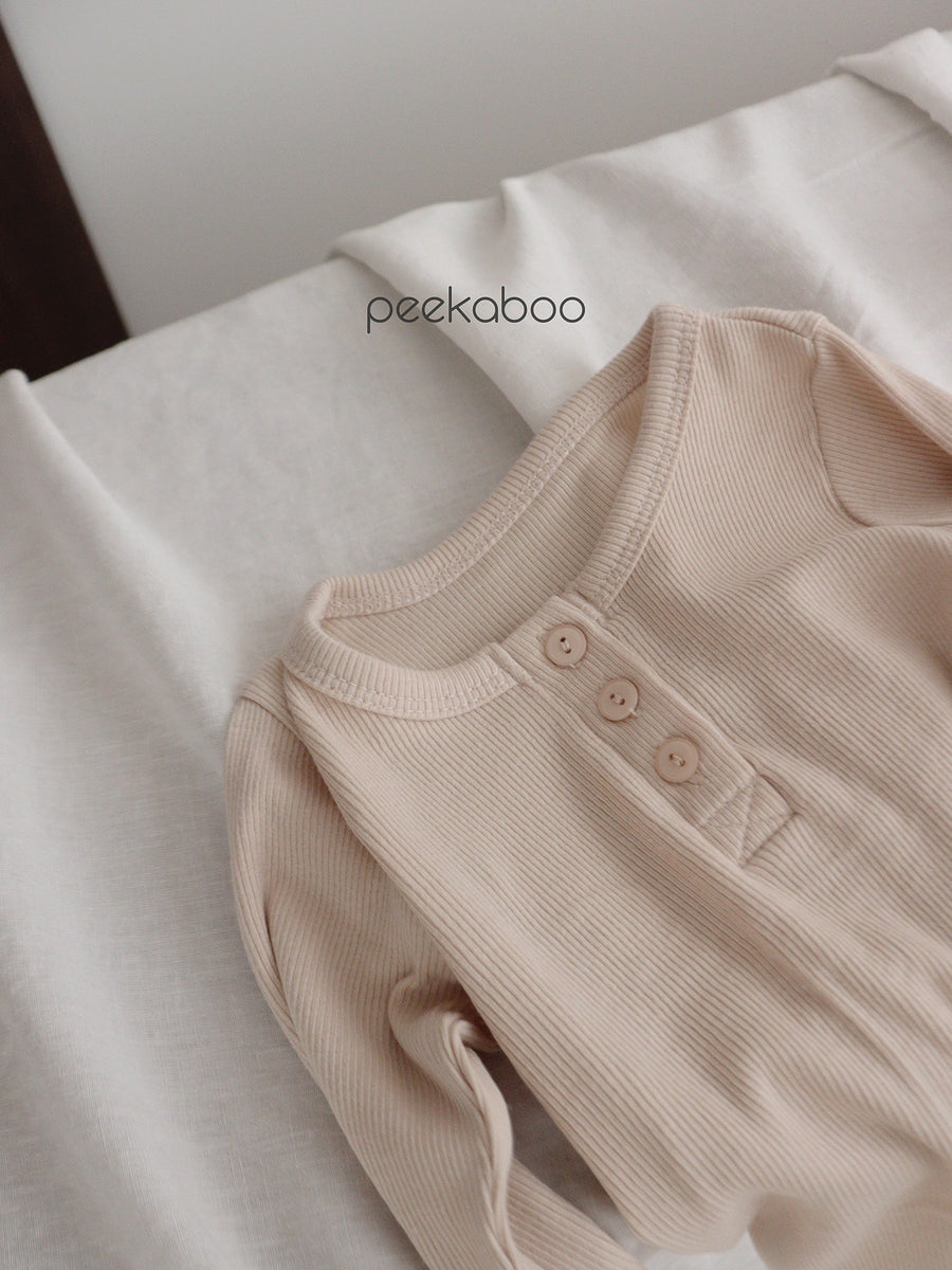 NEW【peekaboo】 Ribbed set