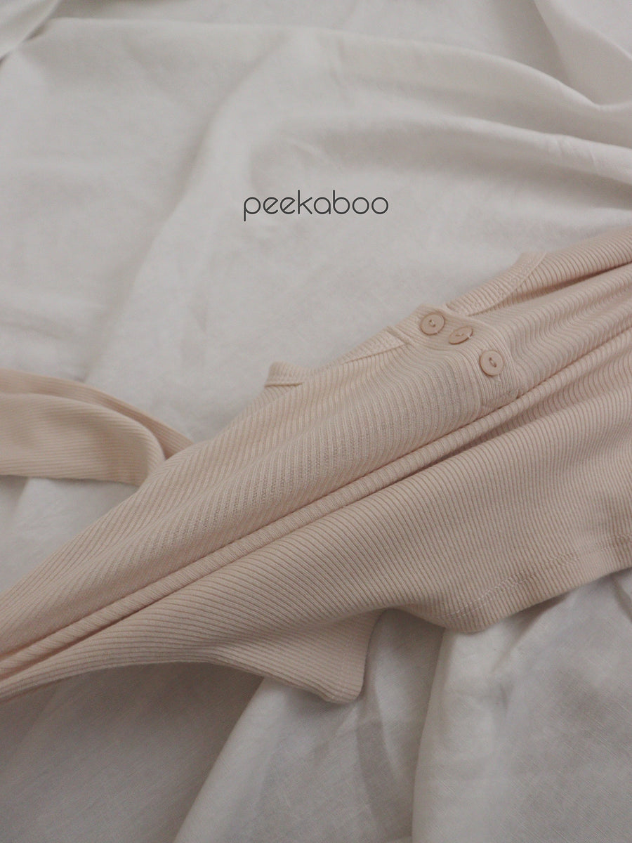 NEW【peekaboo】 Ribbed set