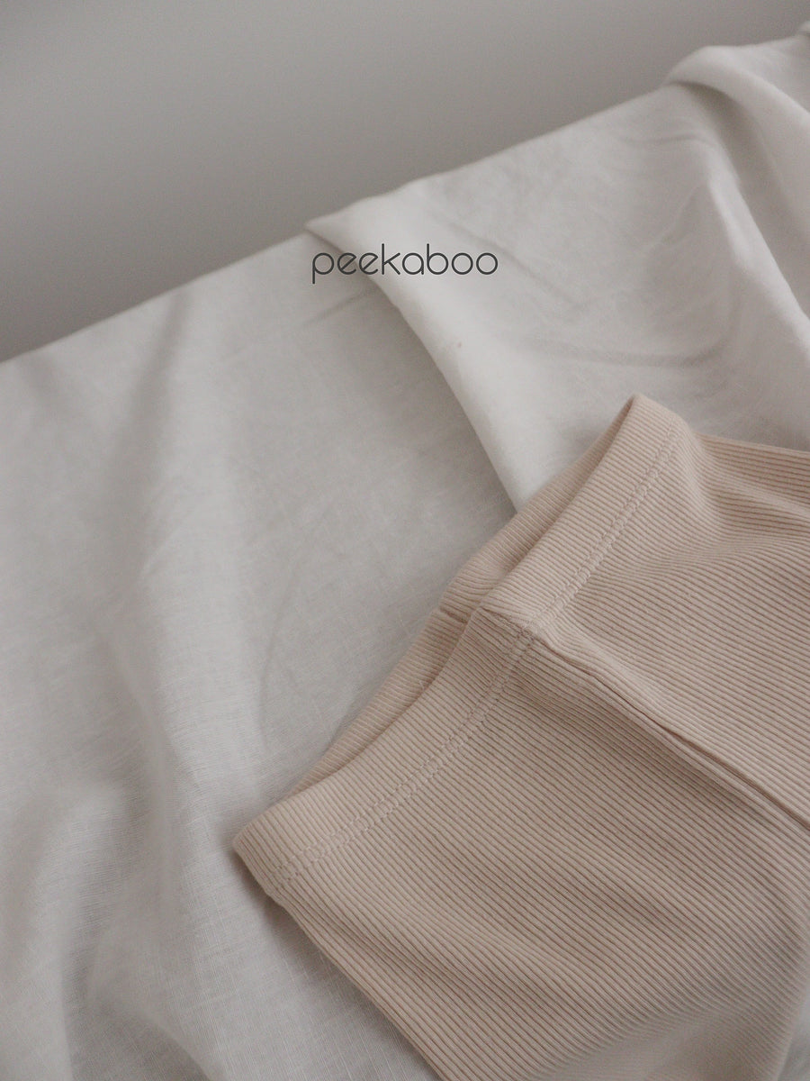 NEW【peekaboo】 Ribbed set