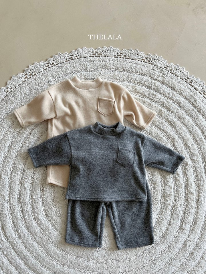 【thelala】 Deli Pocket Top and Bottom (上下セット）