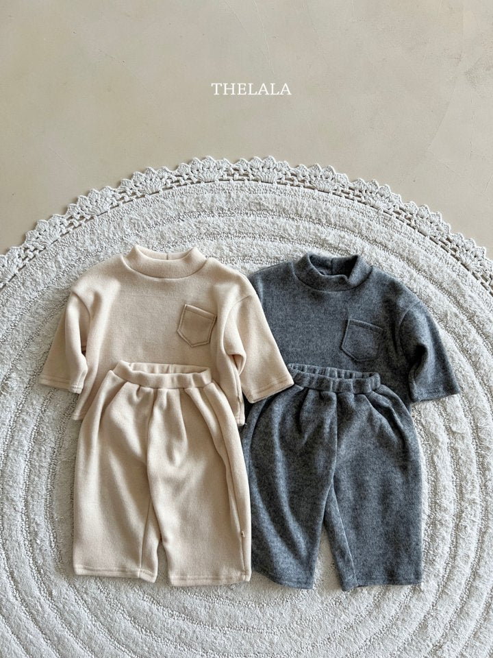 【thelala】 Deli Pocket Top and Bottom (上下セット）
