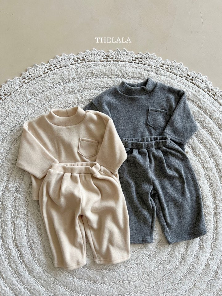 【thelala】 Deli Pocket Top and Bottom (上下セット）