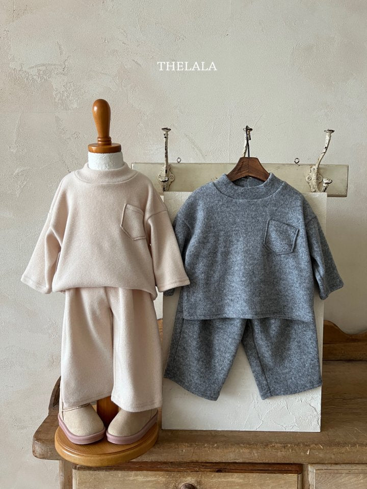 【thelala】 Deli Pocket Top and Bottom (上下セット）