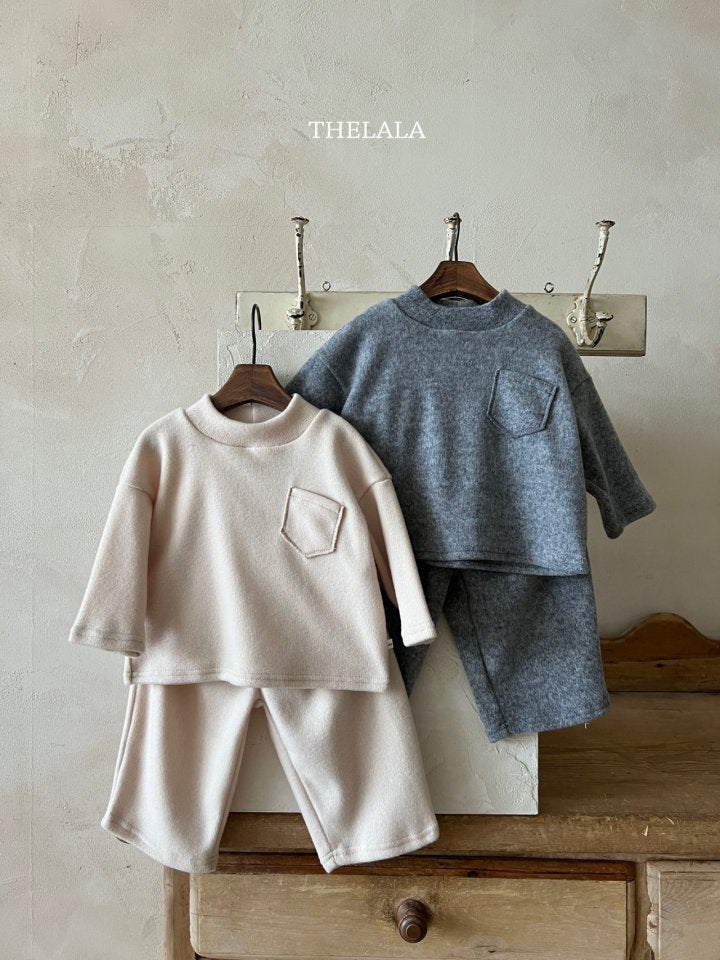 【thelala】 Deli Pocket Top and Bottom (上下セット）
