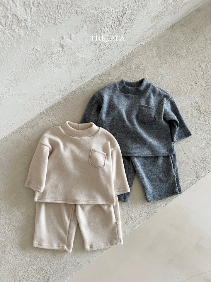 【thelala】 Deli Pocket Top and Bottom (上下セット）