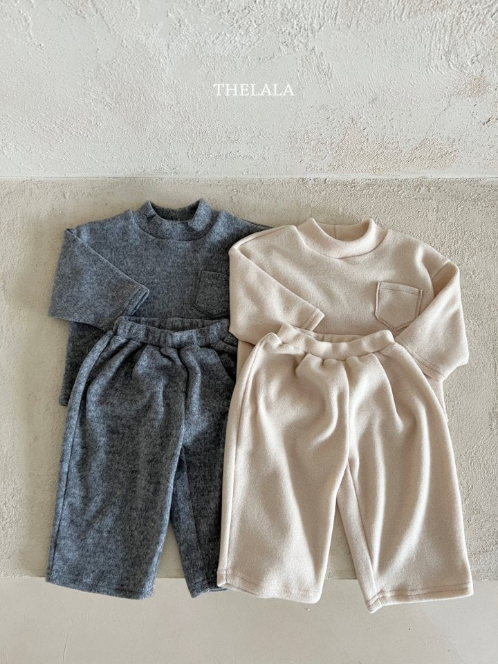 【thelala】 Deli Pocket Top and Bottom (上下セット）