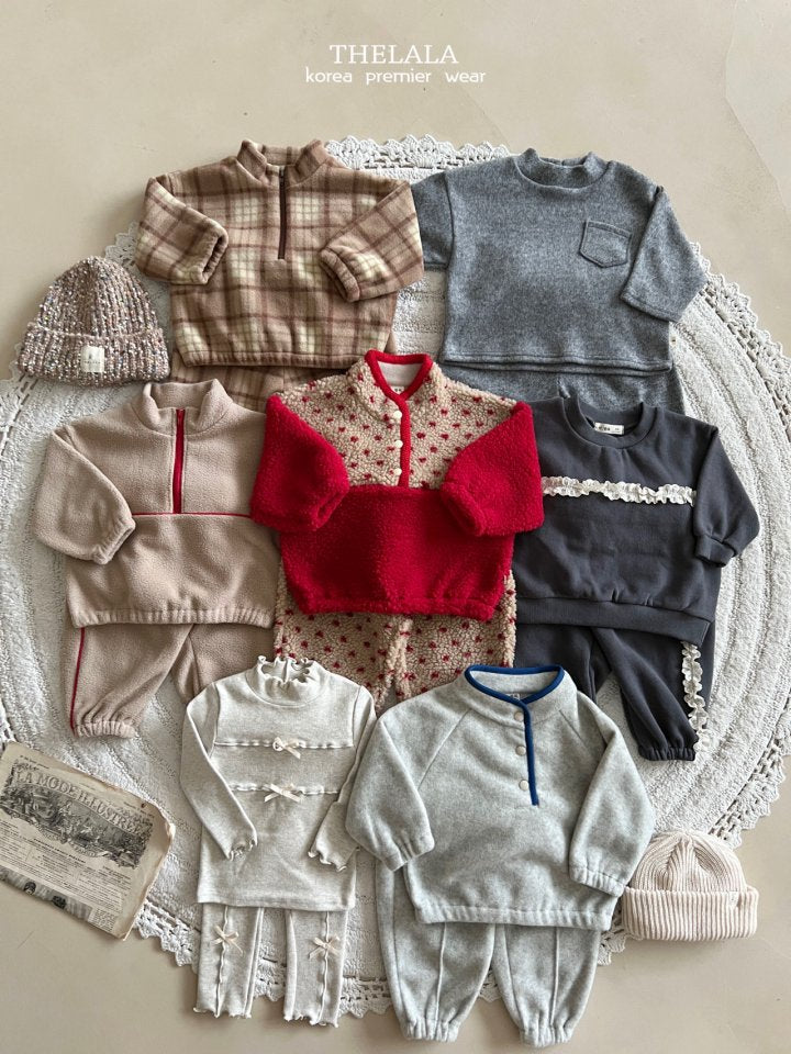 【thelala】 Deli Pocket Top and Bottom (上下セット）