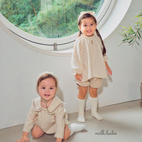 milk balm ロンパース　６着セット　2024SS 半袖　韓国　子供服 milk balm mild pants 韓国子供服 ブランド：ミルクバーム