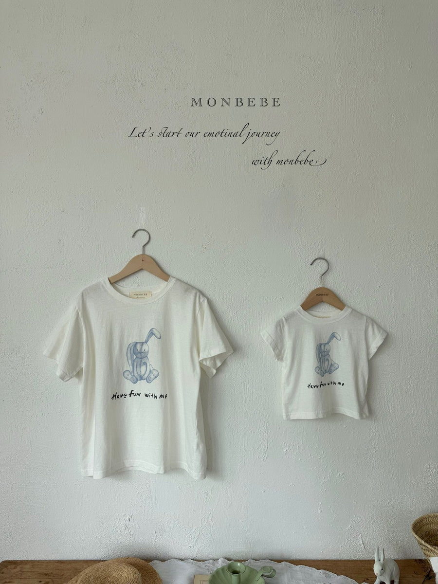 【monbebe】ウィズミー Tシャツ　 (ママサイズ）　